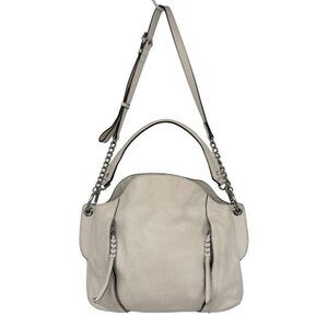 orYANY‎ Danielle Italian Leather Convertible Shoulder/Crossbody Bag Creamy White